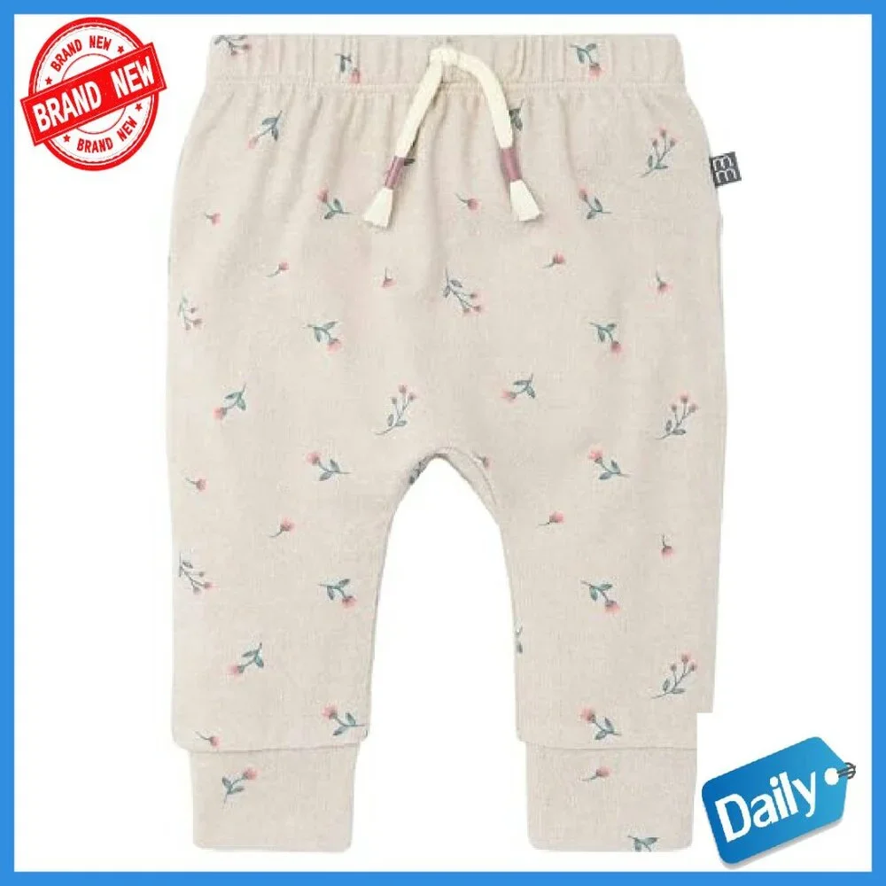 Baby Girl Hacci Top & Pant Set - Soft Peplum Outfit - Size 0-6 - Picture 5 of 8
